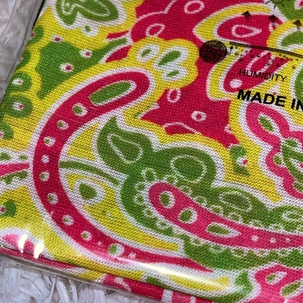2/$10 long pink, yellow and green neck gaiter